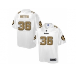 Nike Pittsburgh Steelers #36 Jerome Bettis White Men's NFL Pro Line Fashion Game Jersey