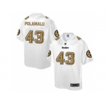 Nike Pittsburgh Steelers #43 Troy Polamalu White Men's NFL Pro Line Fashion Game Jersey