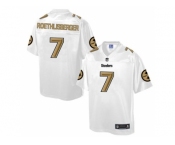 Nike Pittsburgh Steelers #7 Ben Roethlisberger White Men's NFL Pro Line Fashion Game Jersey