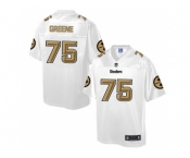 Nike Pittsburgh Steelers #75 Joe Greene White Men's NFL Pro Line Fashion Game Jersey