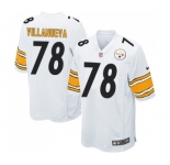 Nike Pittsburgh Steelers #78 Alejandro Villanueva Game White NFL Jersey