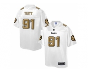 Nike Pittsburgh Steelers #91 Stephon Tuitt White Men's NFL Pro Line Fashion Game Jersey