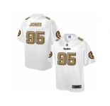 Nike Pittsburgh Steelers #95 Jarvis Jones White Men's NFL Pro Line Fashion Game Jersey