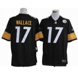 nike nfl jerseys pittsburgh steelers #17 wallace black[game]