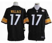 nike nfl jerseys pittsburgh steelers #17 wallace black[game]