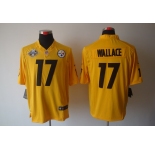 nike nfl jerseys pittsburgh steelers #17 wallace yellow(game 80 anniversary)