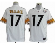nike nfl jerseys pittsburgh steelers #17 wallacewhite[game]
