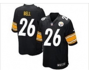 nike nfl jerseys pittsburgh steelers #26 bell black[game][bell]