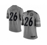 nike nfl jerseys pittsburgh steelers #26 bell gray[game]