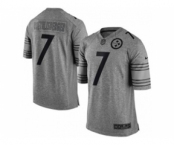 nike nfl jerseys pittsburgh steelers #7 roethlisberger gray[game]