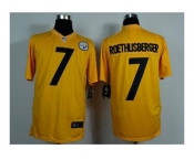 nike nfl jerseys pittsburgh steelers #7 roethlisberger yellow[game]