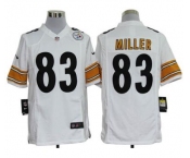 nike nfl jerseys pittsburgh steelers #83 miller white Game Jerseys
