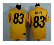 nike nfl jerseys pittsburgh steelers #83 miller yellow[game]
