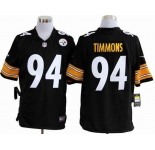 nike nfl jerseys pittsburgh steelers #94 timmons black[game]