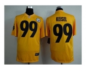 nike nfl jerseys pittsburgh steelers #99 keisel yellow[game]