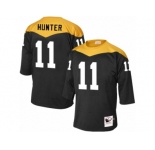 Men's Mitchell and Ness Pittsburgh Steelers #11 Justin Hunter Elite Black 1967 Home Throwback NFL Jersey