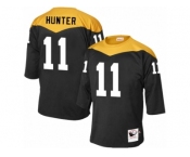 Men's Mitchell and Ness Pittsburgh Steelers #11 Justin Hunter Elite Black 1967 Home Throwback NFL Jersey