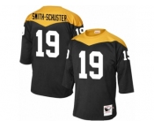 Men's Mitchell and Ness Pittsburgh Steelers #19 JuJu Smith-Schuster Elite Black 1967 Home Throwback NFL Jersey