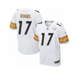 Men's Nike Pittsburgh Steelers #17 Eli Rogers Elite White NFL Jersey