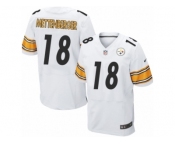 Men's Nike Pittsburgh Steelers #18 Zach Mettenberger Elite White NFL Jersey