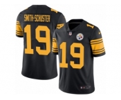 Men's Nike Pittsburgh Steelers #19 JuJu Smith-Schuster  Black Rush NFL Jersey