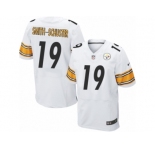 Men's Nike Pittsburgh Steelers #19 JuJu Smith-Schuster Elite White NFL Jersey