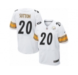 Men's Nike Pittsburgh Steelers #20 Cameron Sutton Elite White NFL Jersey