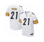 Men's Nike Pittsburgh Steelers #21 Robert Golden Elite White NFL Jersey