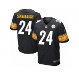 Men's Nike Pittsburgh Steelers #24 Coty Sensabaugh Elite Black Team Color NFL Jersey