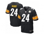 Men's Nike Pittsburgh Steelers #24 Justin Gilbert Elite Black Team Color NFL Jersey