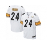 Men's Nike Pittsburgh Steelers #24 Justin Gilbert Elite White NFL Jersey