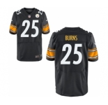 Men's Nike Pittsburgh Steelers #25 Artie Burns Elite Black Team Color NFL Jersey