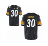 Men's Nike Pittsburgh Steelers #30 James Conner Elite Black Team Color NFL Jersey