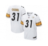 Men's Nike Pittsburgh Steelers #31 Ross Cockrell Elite White NFL Jersey