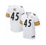 Men's Nike Pittsburgh Steelers #45 Roosevelt Nix Elite White NFL Jersey