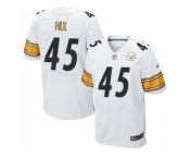Men's Nike Pittsburgh Steelers #45 Roosevelt Nix Elite White NFL Jersey