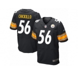 Men's Nike Pittsburgh Steelers #56 Anthony Chickillo Elite Black Team Color NFL Jersey