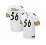 Men's Nike Pittsburgh Steelers #56 Anthony Chickillo Elite White NFL Jersey
