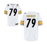 Men's Nike Pittsburgh Steelers #79 Javon Hargrave Elite White NFL Jersey