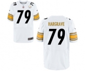 Men's Nike Pittsburgh Steelers #79 Javon Hargrave Elite White NFL Jersey