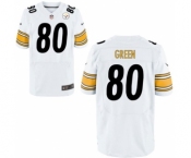 Men's Nike Pittsburgh Steelers #80 Ladarius Green Elite White NFL Jersey