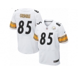 Men's Nike Pittsburgh Steelers #85 Xavier Grimble Elite White NFL Jersey