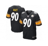 Men's Nike Pittsburgh Steelers #90 T.J. Watt Elite Black Team Color NFL Jersey