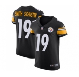 Men's Pittsburgh Steelers #19 JuJu Smith-Schuster Black Team Color Vapor Untouchable Elite Player Football Jersey