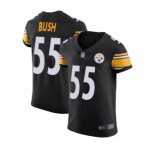 Men's Pittsburgh Steelers #55 Devin Bush Black Team Color Vapor Untouchable Elite Player Football Jersey