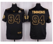 Nike Pittsburgh Steelers #94 Lawrence Timmons Black Pro Line Gold Collection Jersey[Elite]