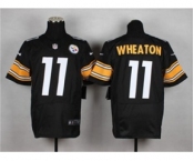 nike nfl jerseys pittsburgh steelers #11 wheaton black[Elite]
