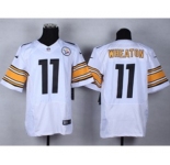 nike nfl jerseys pittsburgh steelers #11 wheaton white[Elite]