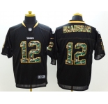nike nfl jerseys pittsburgh steelers #12 bradshaw black[Elite Camo Fashion]