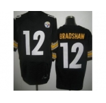 nike nfl jerseys pittsburgh steelers #12 bradshaw black[Elite]